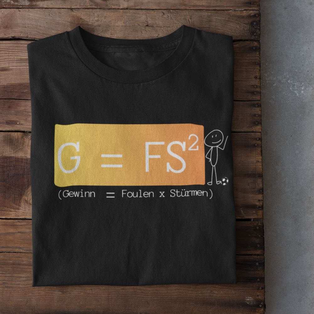 Fußball Gleichung- Herren Shirt